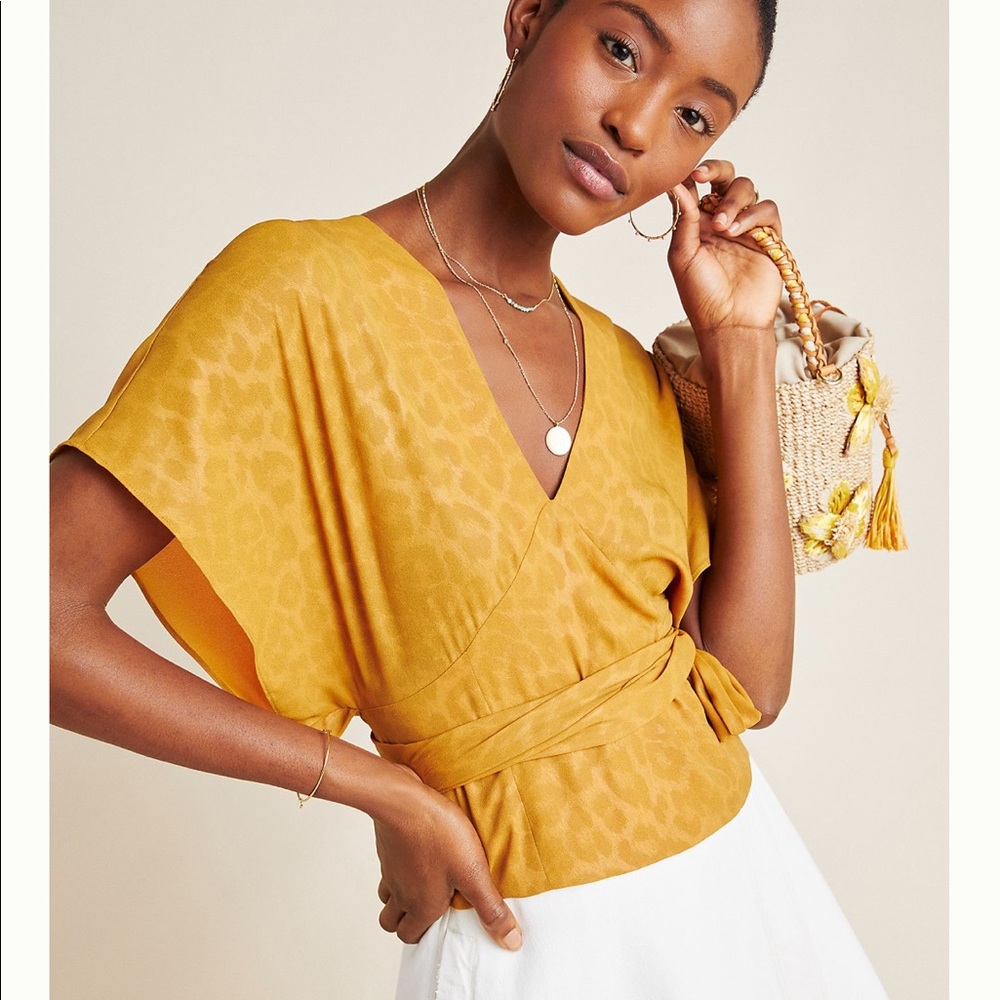 Anthropologie Mindy Dolman Sleeved Blouse